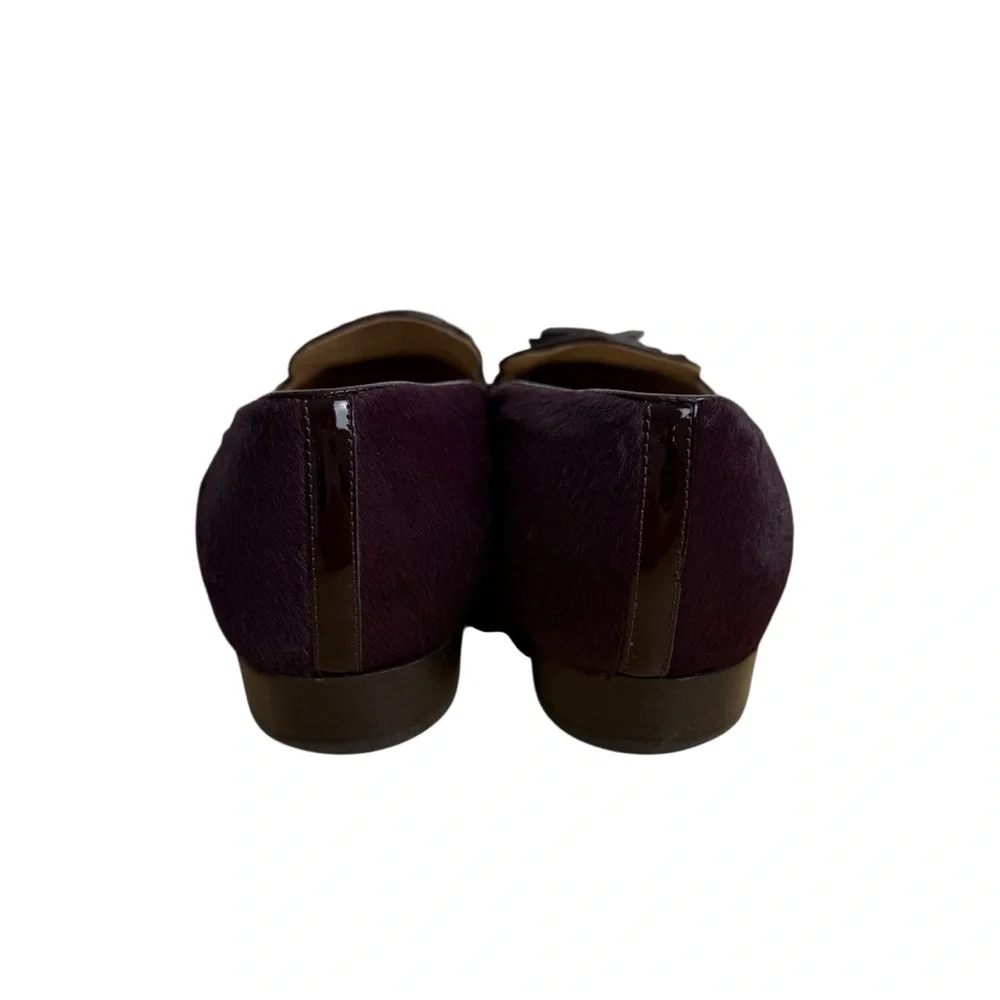 J. Crew Biella Tassel Loafers Deep Aubergine Sz 9